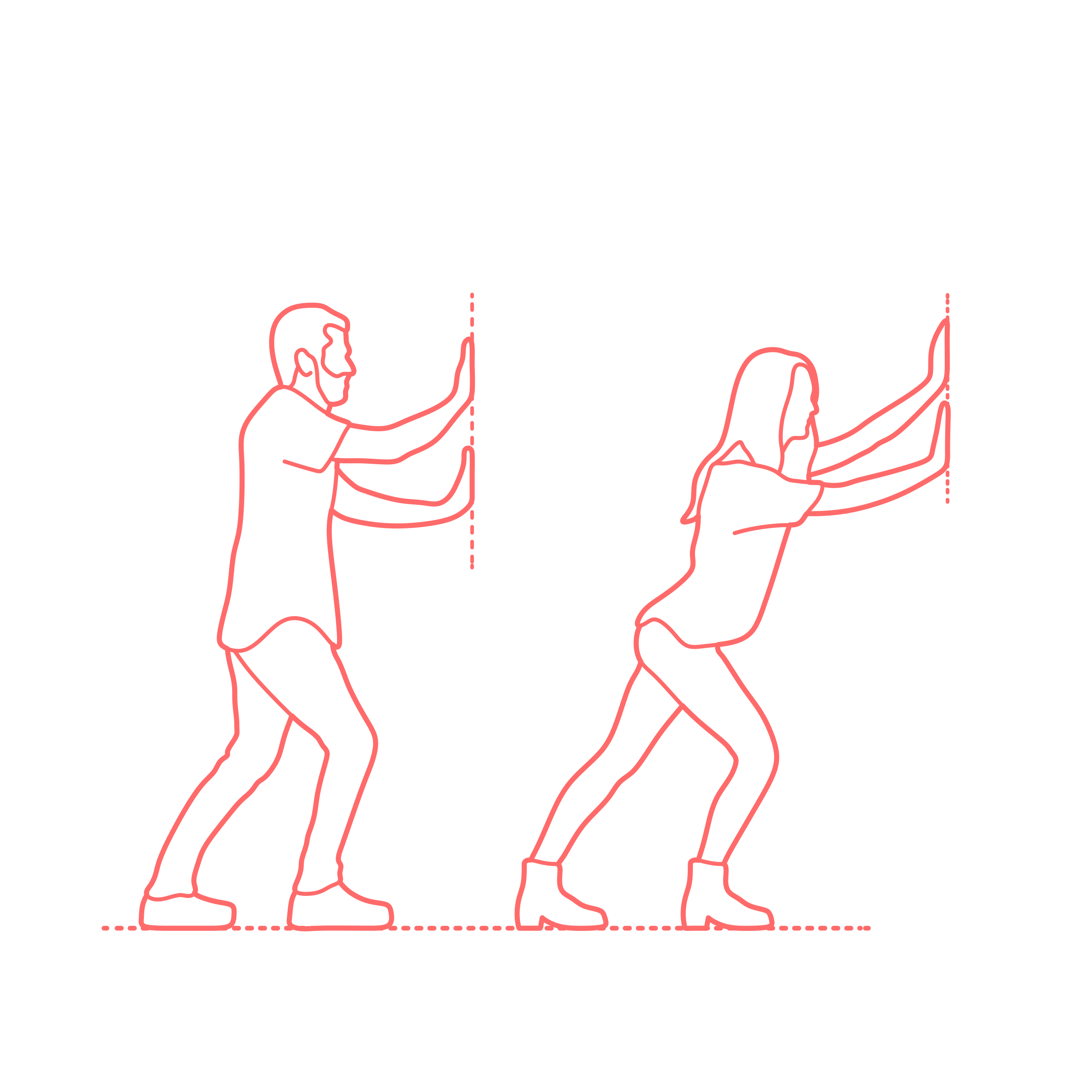 Humans Poses People Pushing Vinyl Svg File Free Vectors